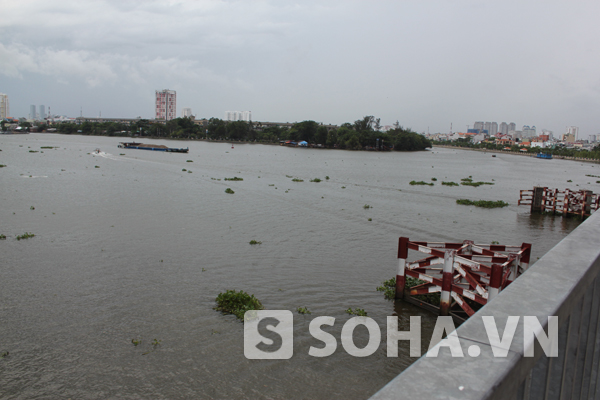 Khu vực nơi cô gái nhảy xuống sông tự tử