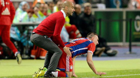 Pep xoa bóp cho Ribery