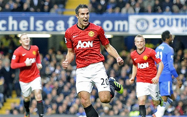 Không có nhiều khoảnh khắc Van Persie ăn mừng bàn thắng ở mùa này