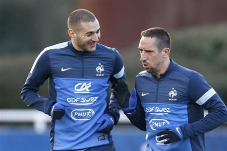 Cặp đôi Benzema-Ribery sẽ là niềm hi vọng của Pháp ở World Cup