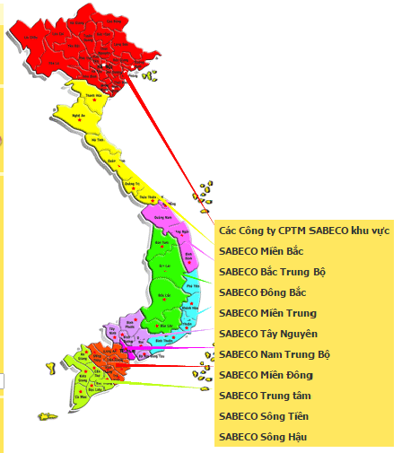 Hệ thống phân phối bia Sài Gòn rộng khắp cả nước.