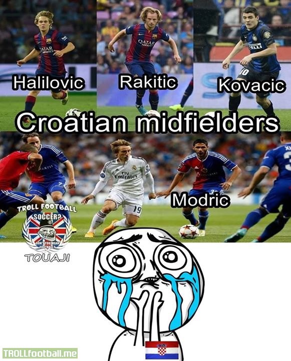 Croatia có quá nhiều tiền vệ xịn