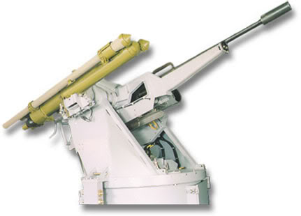 Hệ thống Typhoon GSA với pháo 2A14 và tên lửa phòng không vác vai.
