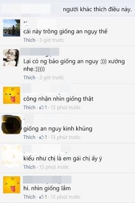 Nhiều dân mạng nhận xét cô gái này có nhiều nét giống An Nguy