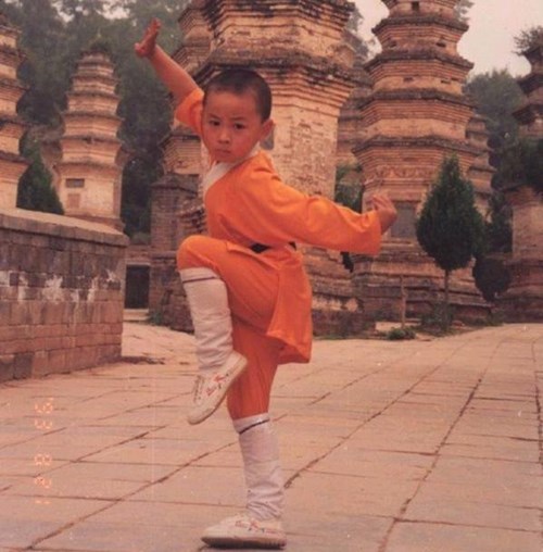Thích Tiểu Long vào Thiếu Lâm Tự học võ khi mới 2 tuổi