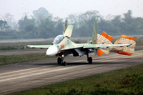 
Máy bay Su-30MK2 của Không quân Việt Nam. Ảnh: QĐND.
