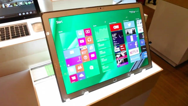 chiếc tablet màn hình 20 inch độ phân giải 3840 x 2560 px này đến CES 2015.