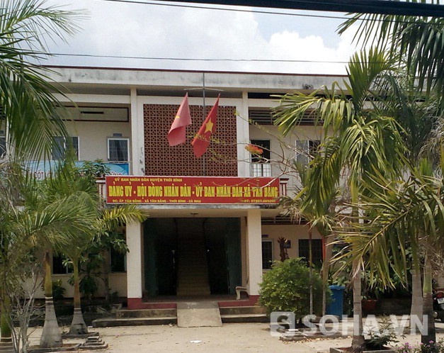 Trụ sở UBND xã Tân Bằng, nơi xảy ra vụ việc gây xôn xao dư luận