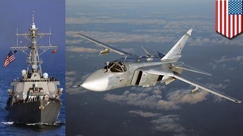 Nga chuyên dùng máy bay chiến đấu để “dằn mặt” chiến hạm Mỹ-NATO