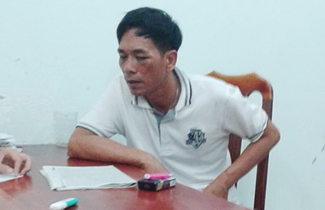 
Nguyễn Văn Tốt tại cơ quan điều tra. Ảnh: CTV
