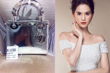 
Chiếc túi xách nhỏ của Dior cũng là sản phẩm đồ hiệu mới nhất về tủ của Ngọc Trinh.
