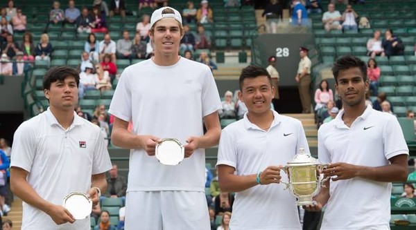 Lý Hoàng Nam vô địch đôi nam trẻ Wimbledon 2015