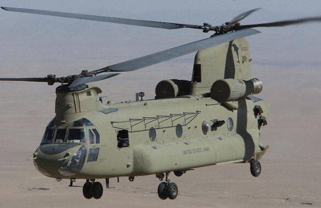 Trực thăng CH-47F Chinook thực hiện nhiệm vụ tại Afghanistan. Ảnh: Times of India