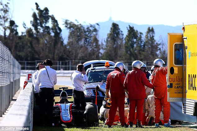 Hiện trường vụ tai nạn của Fernando Alonso