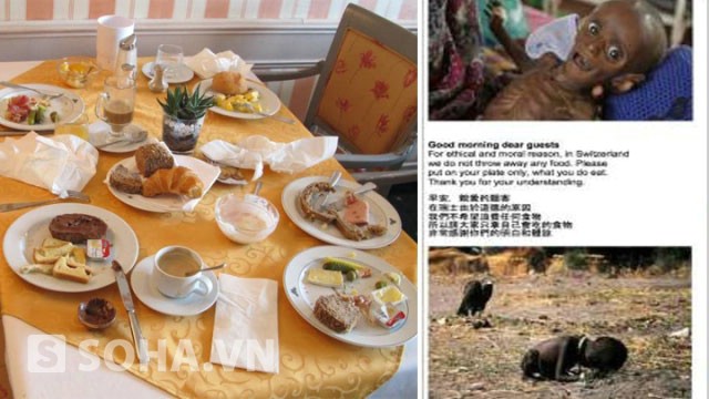 Các hình ảnh được nhà hàng đưa ra nhằm “nâng cao nhận thức” cho du khách Trung Quốc