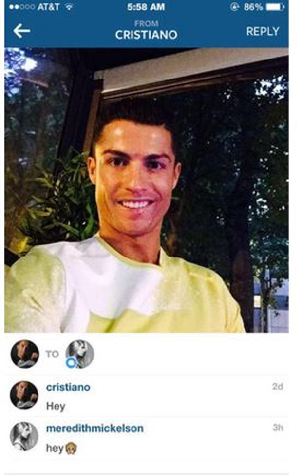 Meredith Jackson được cho là đã nói với báo giới Mỹ cảm thấy phiền với Cris Ronaldo. Liệu CR7 sẽ có lần 3 bị từ chối?