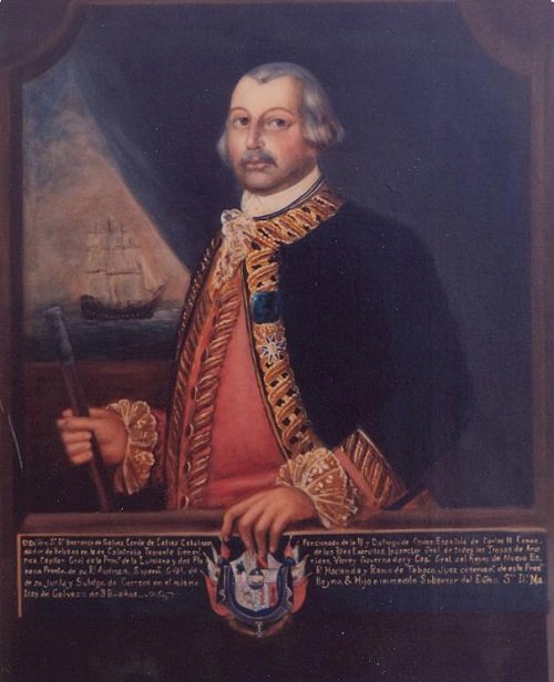 
Bức chân dung Bernardo de Galvez.
