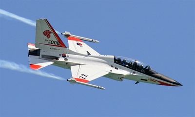 
Chiếc máy bay siêu thanh T-50 của Hàn Quốc. Ảnh: Airliners
