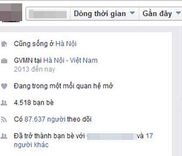 Facebook cá nhân của G.C - giáo viên mầm non khoe ngực khủng đã trở nên nổi tiếng, và cô nàng thu hút một lượng fan đông đảo, like điên cuồng những tấm ảnh và status mình đăng tải