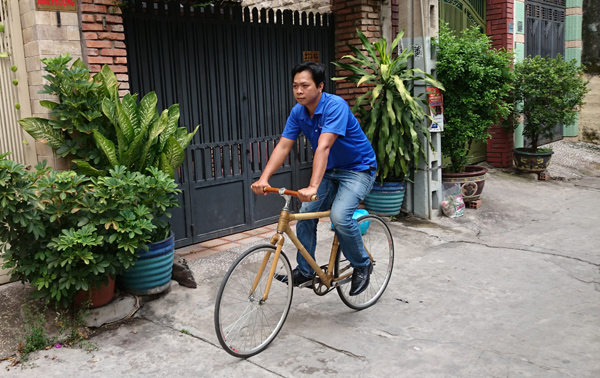 Xe đạp tre được nhiều người ưa chuộng vì thân thiện với môi trường