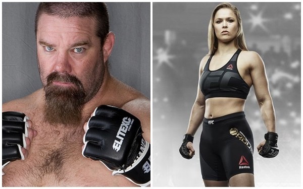 Mới đây, Ronda Rousey từng nhận được một lời thách đấu từ một đồng nghiệp nam là David “Tank” Abbott.