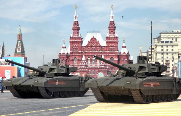 
Xe tăng chiến đấu chủ lực T-14 Armata.
