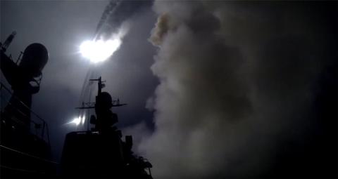 
Tàu chiến Nga phóng tên lửa từ biển Caspian
