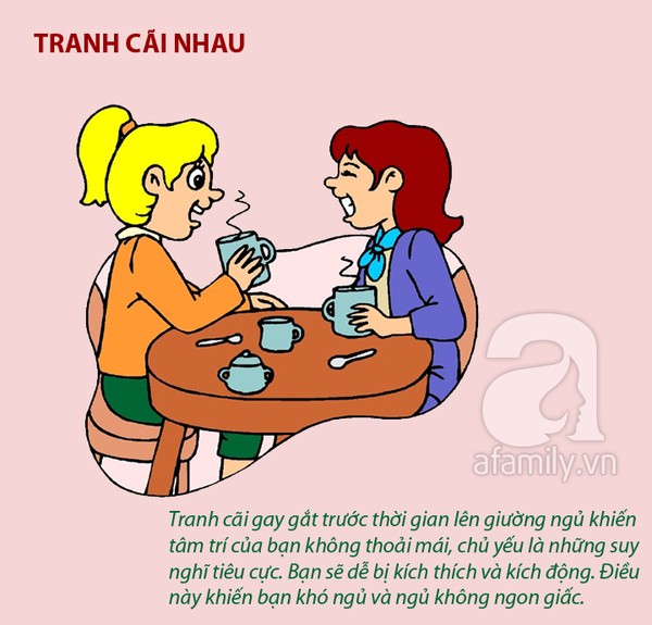 điều không làm trước giờ đi ngủ 1