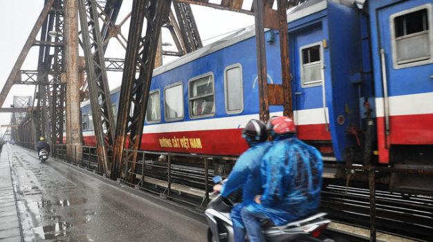 Dự án đường sắt đô thị Hà Nội tuyến số 1 Yên Viên - Ngọc Hồi triển khai từ năm 2013 - Ảnh: Q.Thế