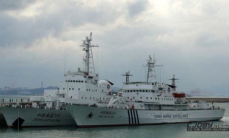  Tàu phá băng Hải Băng 723 thành tàu Hải giám 111, tàu quét/rải lôi 814 Liêu Ninh lớp 918 hoán cải thành Hải giám 112.