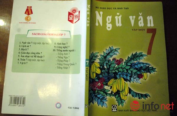 
Cuốn sách Ngữ Văn lớp 7 do Nhà xuất bản Giáo dục Việt Nam phát hành.
