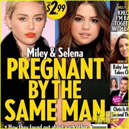 Selena va Miley Cyrus mang thai con cua Justin Bieber?