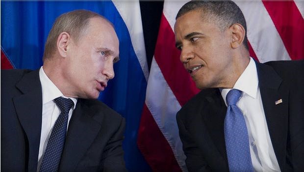 Tổng thống Nga Vladimir Putin và Tổng thống Mỹ Barack Obama.