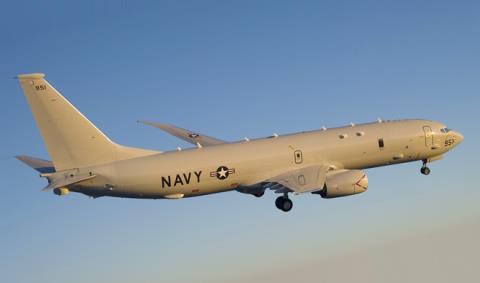 Một máy bay P-8A Poseidon của Hải quân Mỹ.