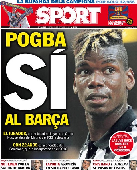 Pogba đồng ý sang Barca