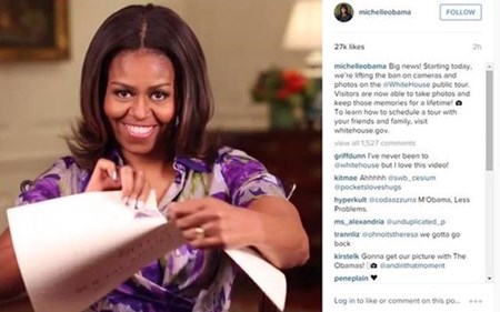 Ba Michelle Obama xe toac lenh cam chup anh trong Nha Trang