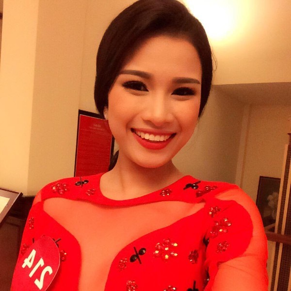 Thí sinh Hoa hậu Hoàn vũ 2015 Nguyễn Thị Thành.