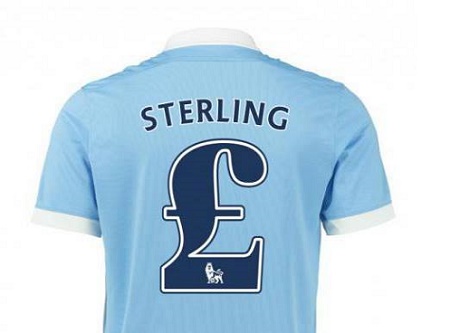 Bức ảnh chế số áo của Sterling sẽ mặc tại Man City