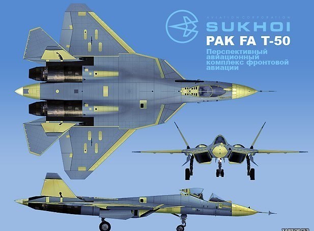 Siêu chiến đấu cơ thế hệ 5 Shukhoi T-50 PAK FA của Nga