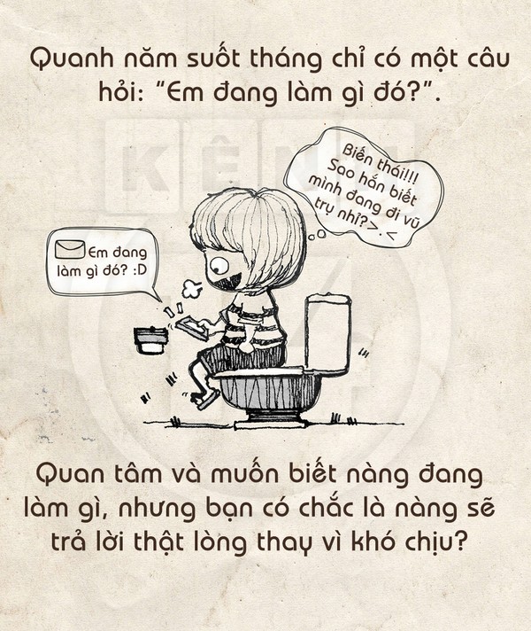 Tranh vui: Những kiểu tin nhắn có thể khiến bạn không bao giờ cưa đổ nàng 1