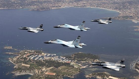 Phi đội máy bay Su-30MKI của Nga và Mirage-2000 của Pháp trong biên chế không quân Ấn Độ