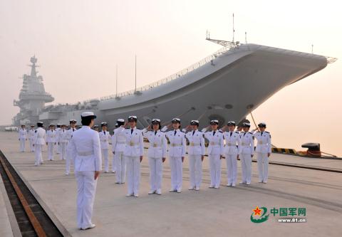 
Tàu sân bay Liêu Ninh của Trung Quốc.
