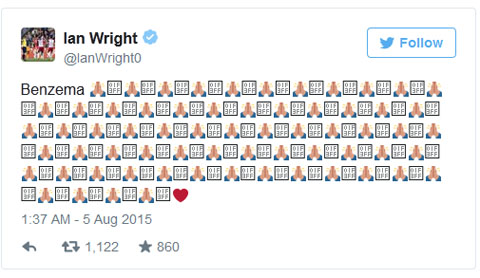 Đoạn tweet ngộ nghĩnh của Wright