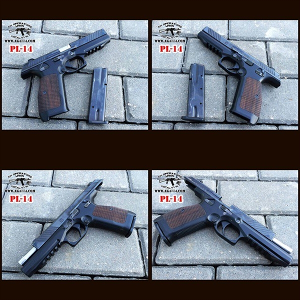 Hiện nay, súng lục PL-14 vẫn trong giai đoạn thử nghiệm nguyên mẫu.