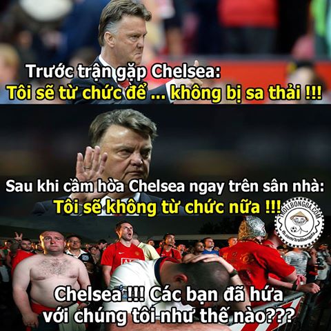 Van Gaal lật kèo với các CĐV Man United.