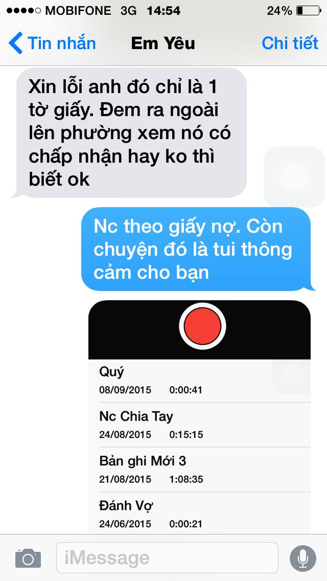 
Những đoạn tin nhắn với người yêu cũ được anh chàng chia sẻ.
