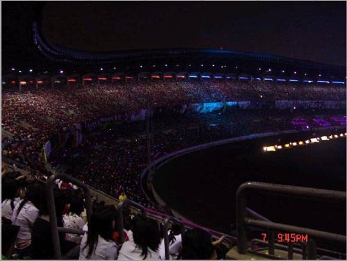 
Black ocean đáng sợ trong đêm nhạc Dream Concert năm 2008.
