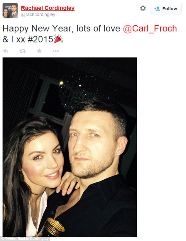 Tay đấm Carl Froch chia sẻ khoảnh khắc Giao thừa với cô vợ xinh đẹp Rachel Cordingly