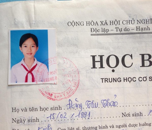 Bức ảnh thẻ xinh xắn của HH Thu Thảo lúc nhỏ