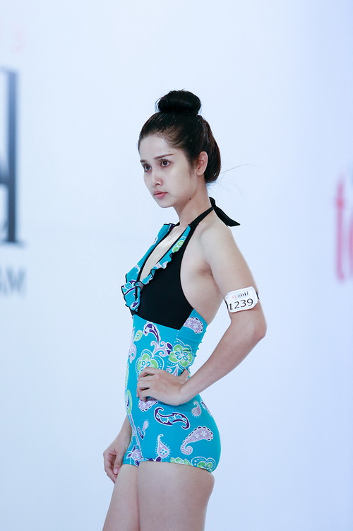 
Thảo Trang trong cuộc thi Vietnams Next Top Model năm 2013.
